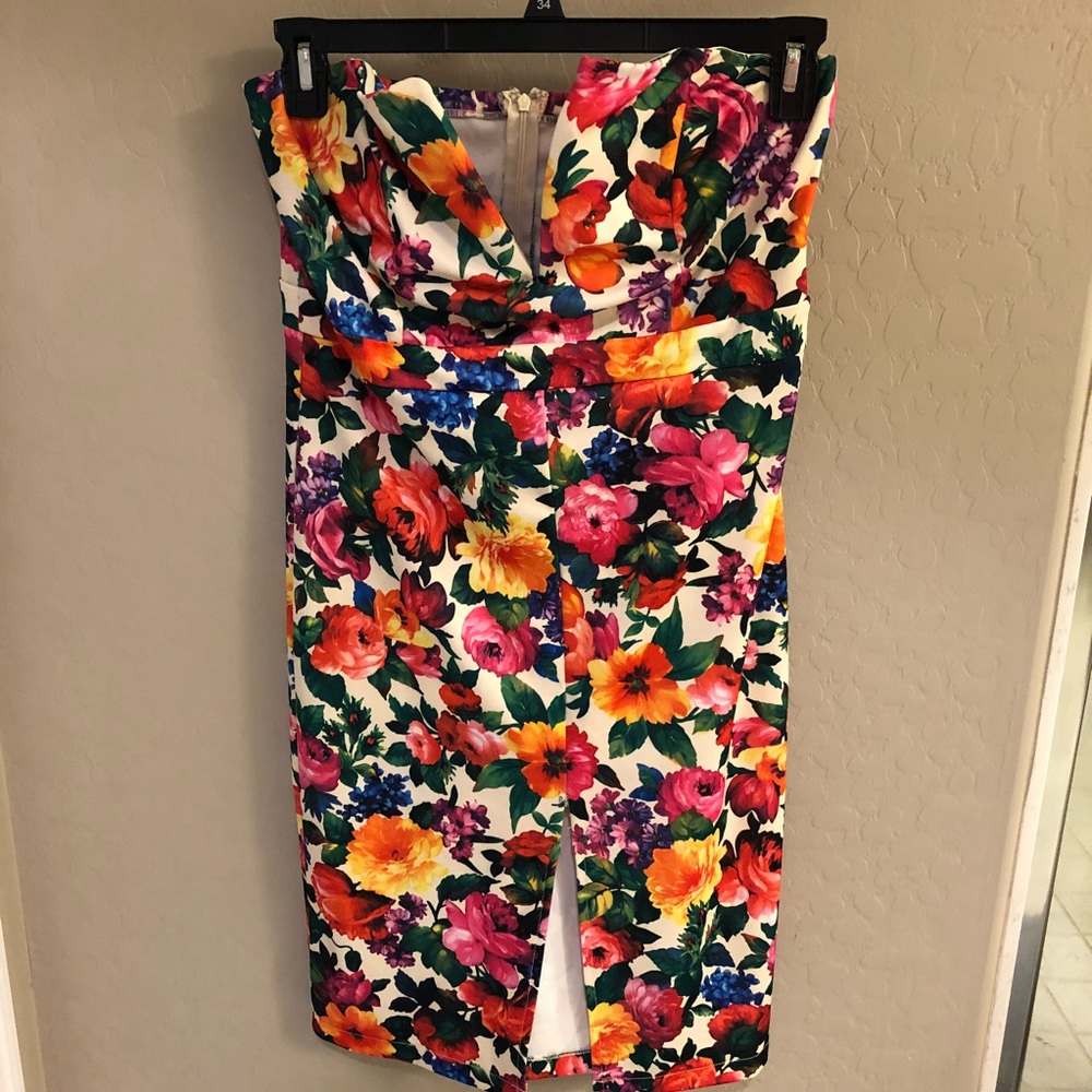 Strapless Floral DO & BE Dress - SIZE L